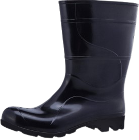 Bota PVC Cano Médio Preta  Kala C.A32180